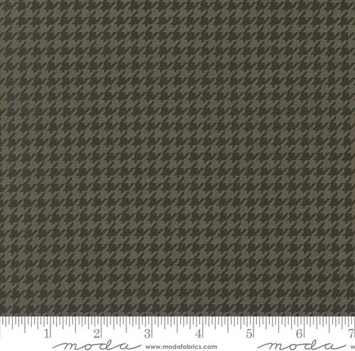 Home Sweet Haunt Houndstooth Charcoal - Halloween Fabric