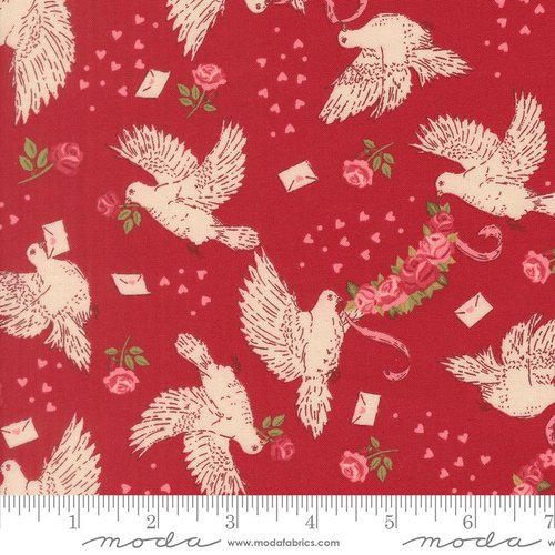 Je Taime Dove Rose - Quilt Fabric