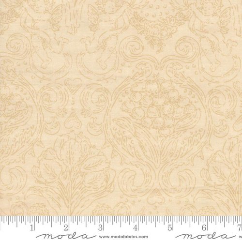 Je Taime Cupid Lace Natural - Quilt Fabric