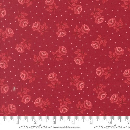Je Taime Rose Scarlet - Quilt Fabric