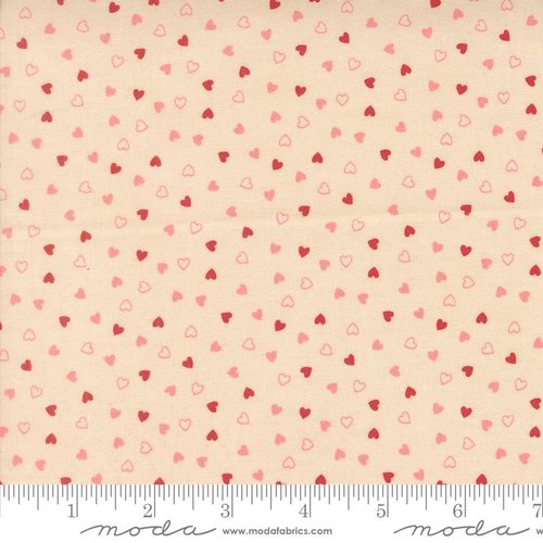 Je Taime Hearts Lace - Quilt Fabric