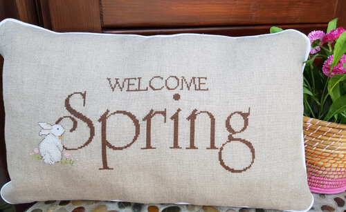 Welcome Spring Cross Serenita Di Campagna Welcome Spring - Cross Stitch Pattern - 123Stitch