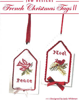 French Christmas Tags II - Cross Stitch Pattern