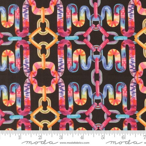 Copa Flora Geometric Midnight - Quilt Fabric