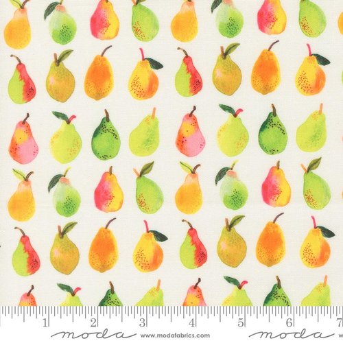 Copa Flora Pears White - Quilt Fabric