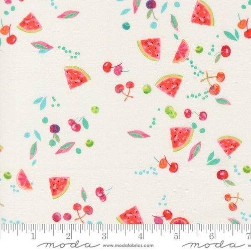 Copa Flora Cherry White - Quilt Fabric