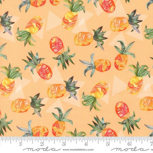 Copa Flora PIneapple Peach - Quilt Fabric