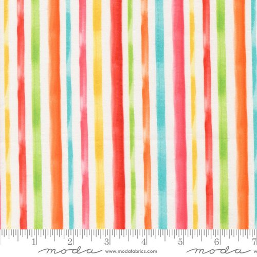 Copa Flora Stripes Rainbow - Quilt Fabric