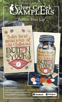 Button Your Lip - Cross Stitch Pattern