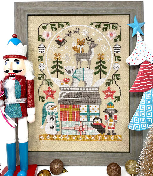 Christmas Snow Globe 3 - Cross Stitch Pattern