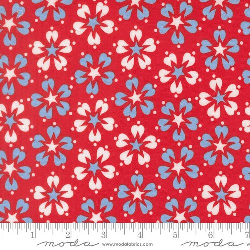 On The Porch Bloom Country Red - Quilt Fabric