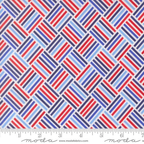 On The Porch Striped Cloud - Quilt Fabric