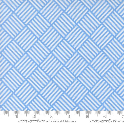 On The Porch Striped Blue Sky - Quilt Fabric