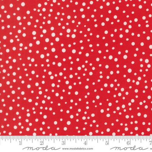 On The Porch Dots Country Red - Quilt Fabric