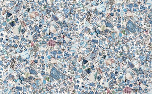 Larking Lara Porcelain - Quilt Fabric