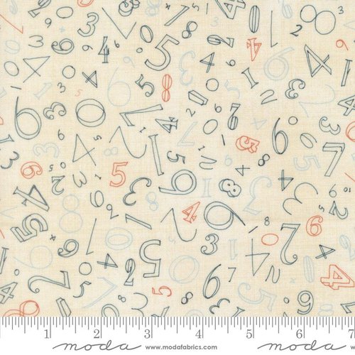 Data Numerals Lovelace - Quilt Fabric