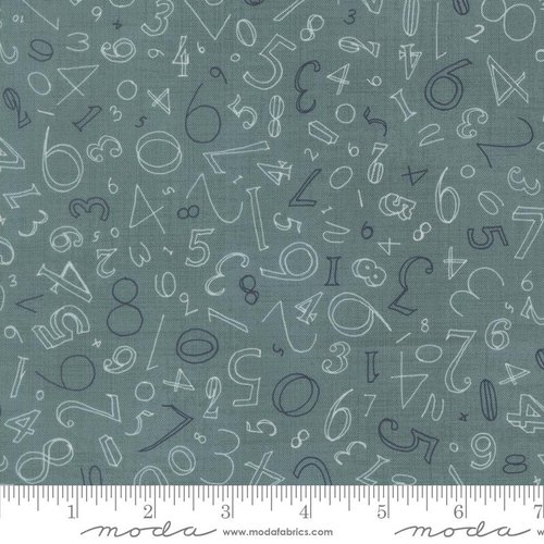 Data Numerals Turing - Quilt Fabric