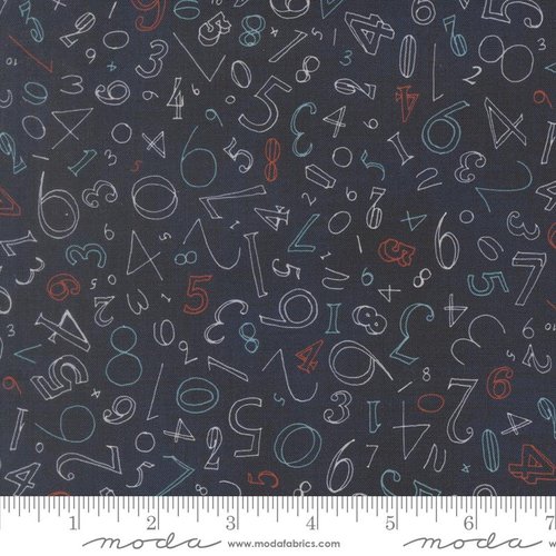 Data Numerals Hawking - Quilt Fabric