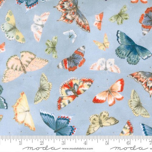 Flutterby Butterfly Chalk Hill Blue - Quilt Fabric