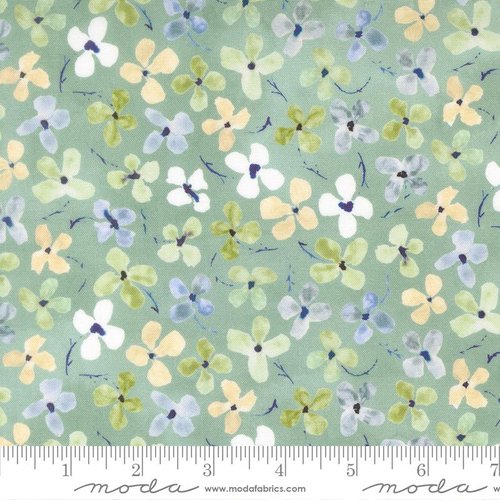 Flutterby Flower Green Hairstreak - Quilt Fabric