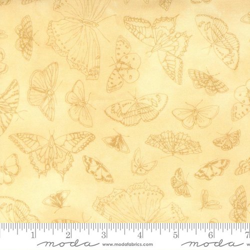 Flutterby Sketch Clouded Yellow - Quilt Fabric