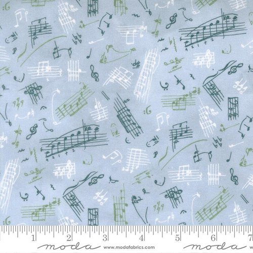 Flutterby Music Chalk Hill Blue - Quilt Fabric