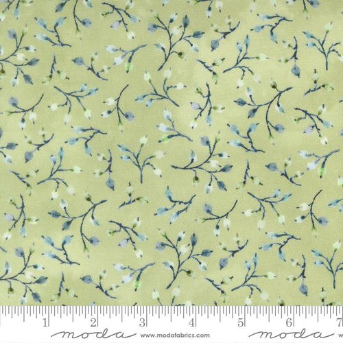 Flutterby Sprig Brimstone - Quilt Fabric