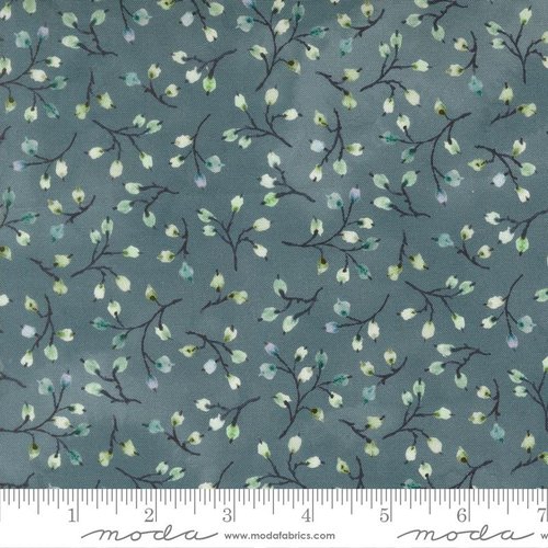 Flutterby Sprig Common Blue - Quilt Fabric