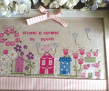 Spring Is Coming To Town - Cross Stitch Pattern