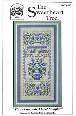 Tiny Periwinkle Floral Sampler - Cross Stitch Pattern