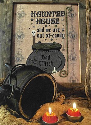 Haunted And Out Of Candy - Halloween Cross Stitch Pattern