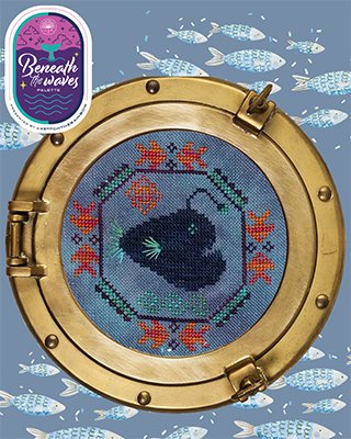 Quirky Quaker Anglerfish - Cross Stitch Pattern