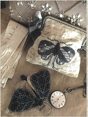 Lady Moth Purse - Cross Stitch Pattern