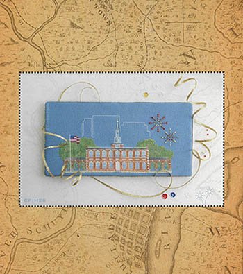 Independence Hall - Patriotic Cross Stitch Pattern