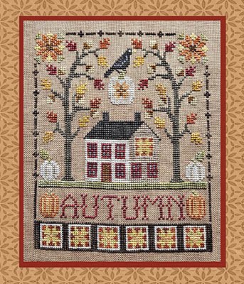 Autumn Saltbox - Cross Stitch Pattern