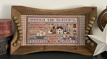 America The Beautiful - Patriotic Cross Stitch Pattern