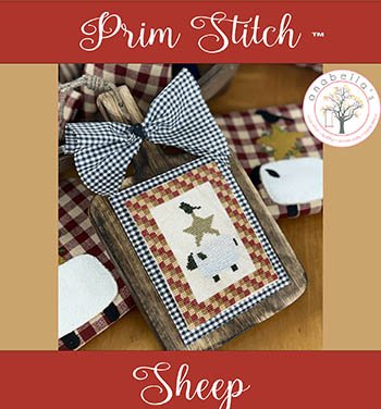 Prim Stitch Sheep - Cross Stitch Pattern