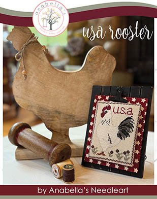 USA Rooster - Patriotic Cross Stitch Pattern