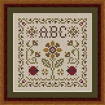 Gathered From The Garden Little Ladybug Cross Stitch Pattern