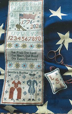 George & Martha Huswife - Patriotic Cross Stitch Pattern