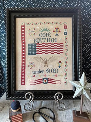 One Nation Under God - Patriotic Cross Stitch Pattern