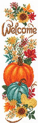 Fall Welcome Banner - Cross Stitch Pattern