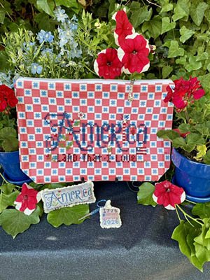 America Bag - Patriotic Cross Stitch Pattern