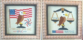 Reflections Of USA #2 - Patriotic Cross Stitch Pattern