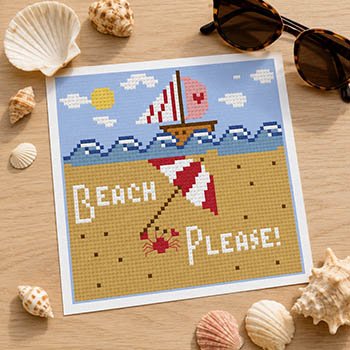 Beach Please - Cross Stitch Pattern