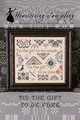 Tis The Gift To Be Free - Patriotic Cross Stitch Pattern