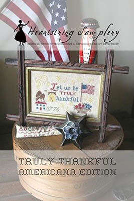 Truly Thankful - Patriotic Cross Stitch Pattern
