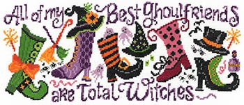 Ghoul Friends - Halloween Cross Stitch Pattern