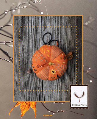 Pumpkin Pincushion - Cross Stitch Pattern