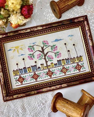 Rose Tree Road - Cross Stitch Pattern